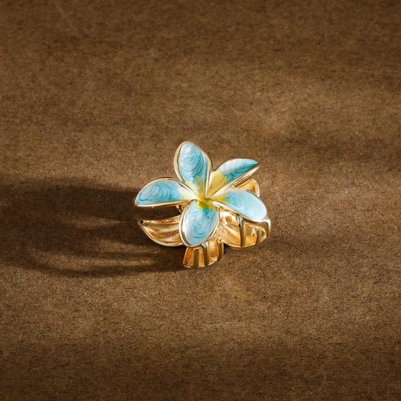 Gradient Plumeria Women s Large Claw Hair Clip