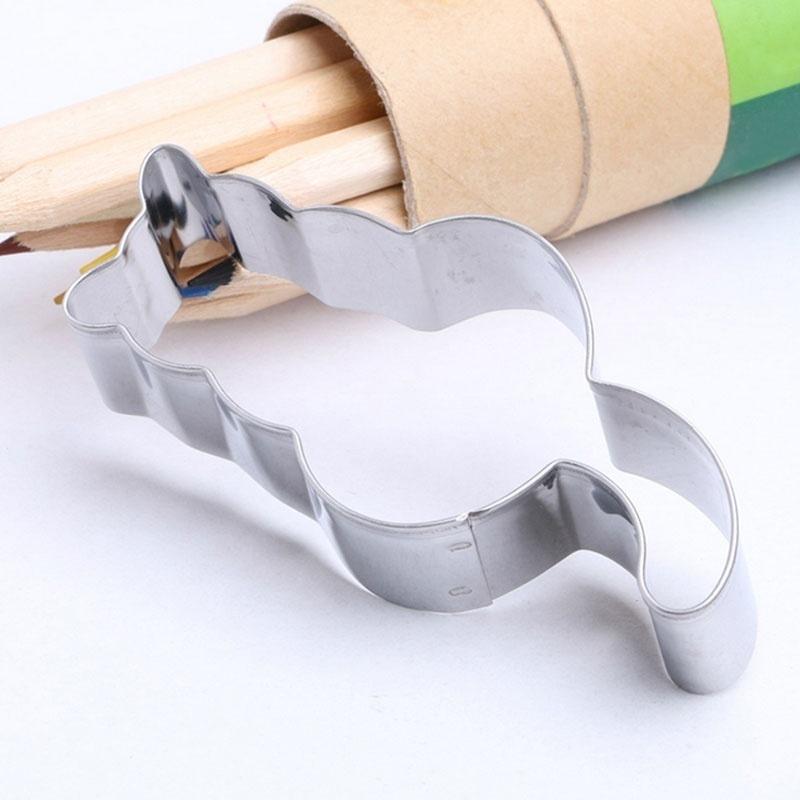 1PC Stainless Steel Cookie Cutter Cat Shadow Cake Biscuts Cutter Fondant DIY Mold