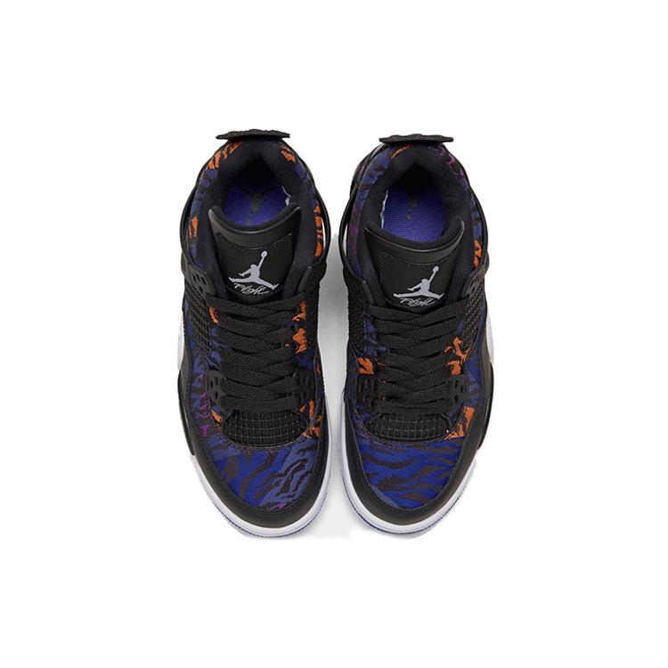 New Jordan 4 Retro Black Rush Violet GS BQ9043-005