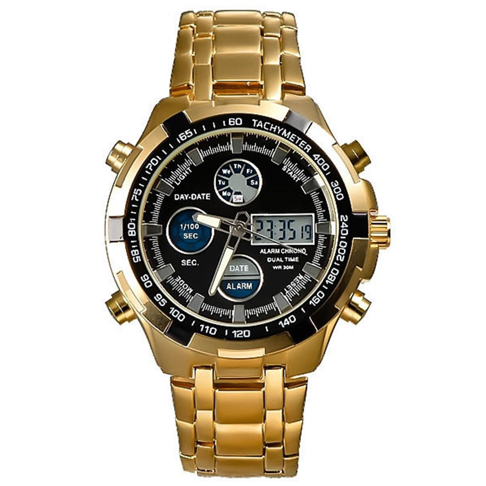 

Мужские светодиодные водонепроницаемые наручные часы