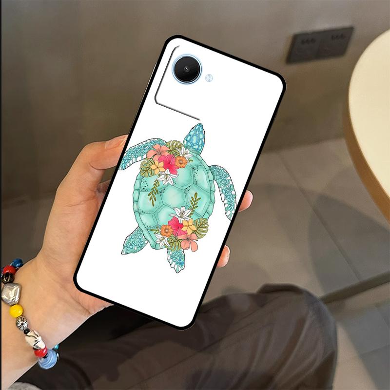 Sea Turtle Case For Realme C71 C75 C55 C51 C53 C25 C63 C61 C65 C67 GT6 GT7 Pro 11 12 13 14 15 Pro Plus