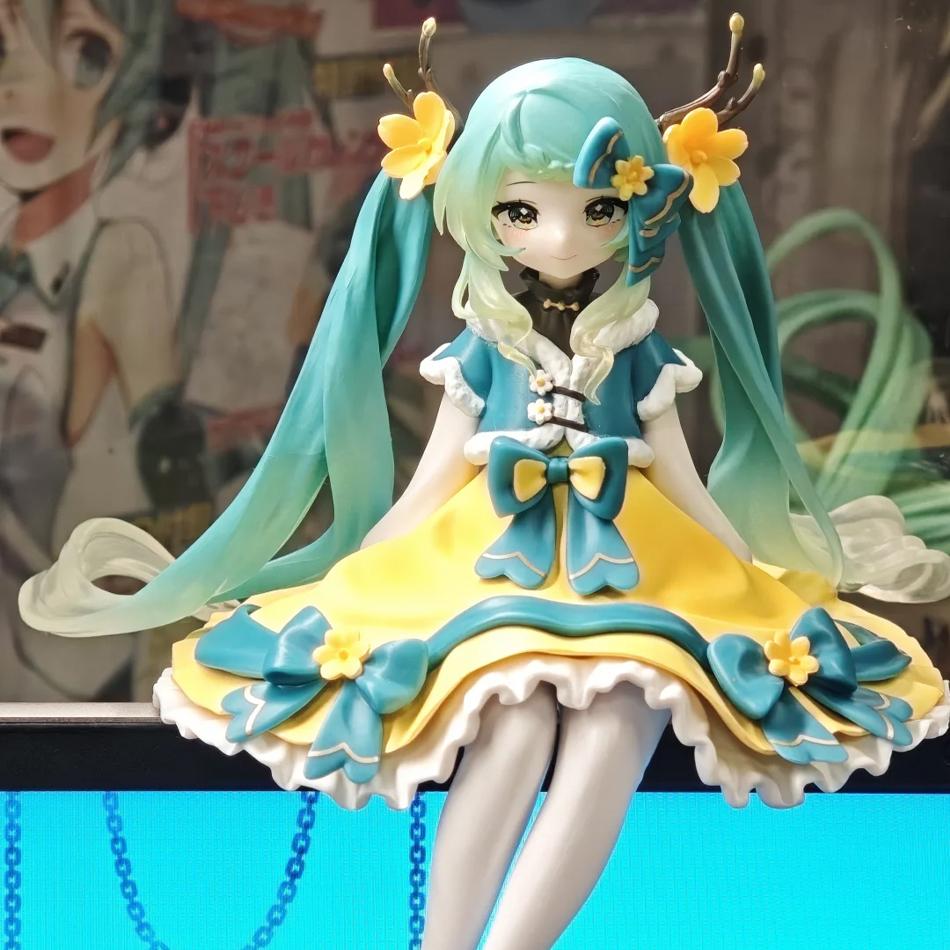 Hatsune Miku Anime Figure Toys Flower Fairy Collection MIKU Kawaii Cartoon PVC Action Figurine Model Dolls Birthdays Gifts Kids