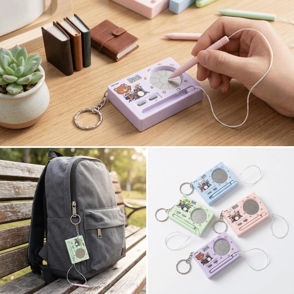 Lightweight Music Instrument Keychain Compact Portable Size Sound Fidget Pendant Holiday Gift