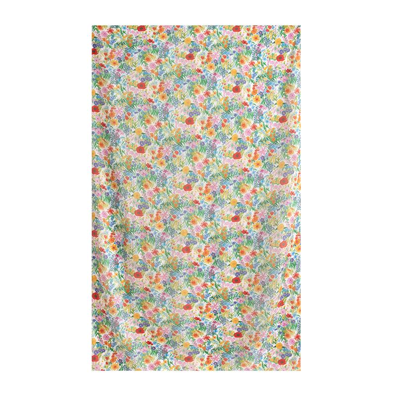 Spring  100% mulberry silk scarf women's thin shawl silk oil painting retro plain crepe satin premium long scarf