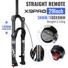 Воздушная вилка Nanlio X9 PRO для MTB 26 27.5 29 дюймов, стойки 34 мм, ход 140/160 мм, масляное демпфирование, BOOST QR