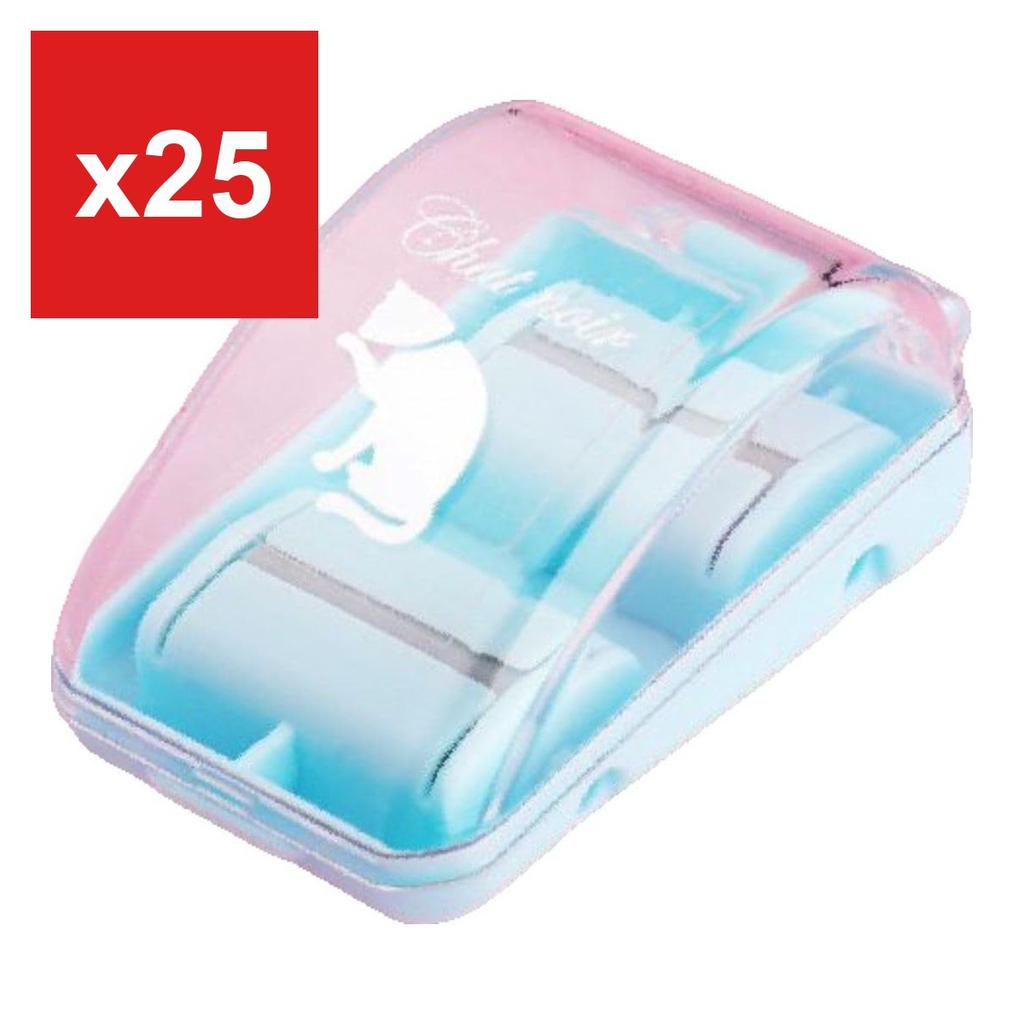Plus Nao Eraser Debris Cleaner, Desktop Cleaner, Manual, Mini, Eraser Dust Catcher, Compact, Palm-Sized, Stylish & Cute - Sky Blue