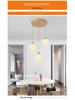 Nordic Modern Three-Head Glass Chandelier for Dining & Bar