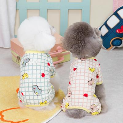 Pet Jumpsuit with Four Legs Spring and Autumn Dog Jumpsuit Pet Supplies Dinosaur Four Leg Home Sleepwear Puppy Clothes