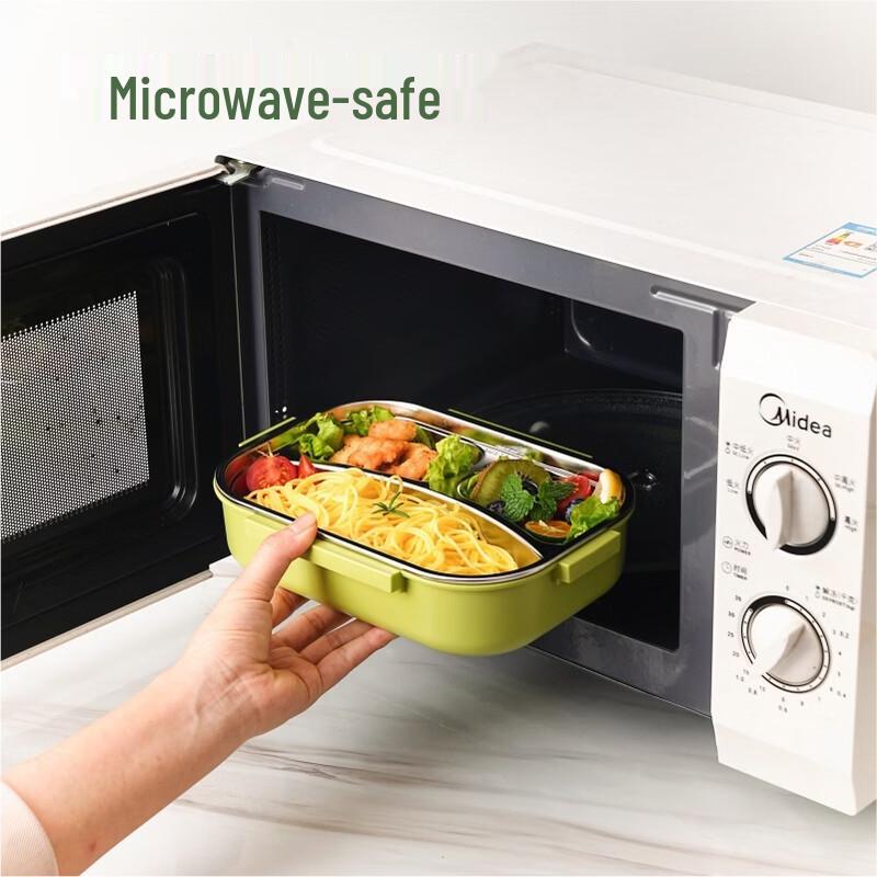 RuHan 304 Stainless Steel Divided Cartoon Lunch Box