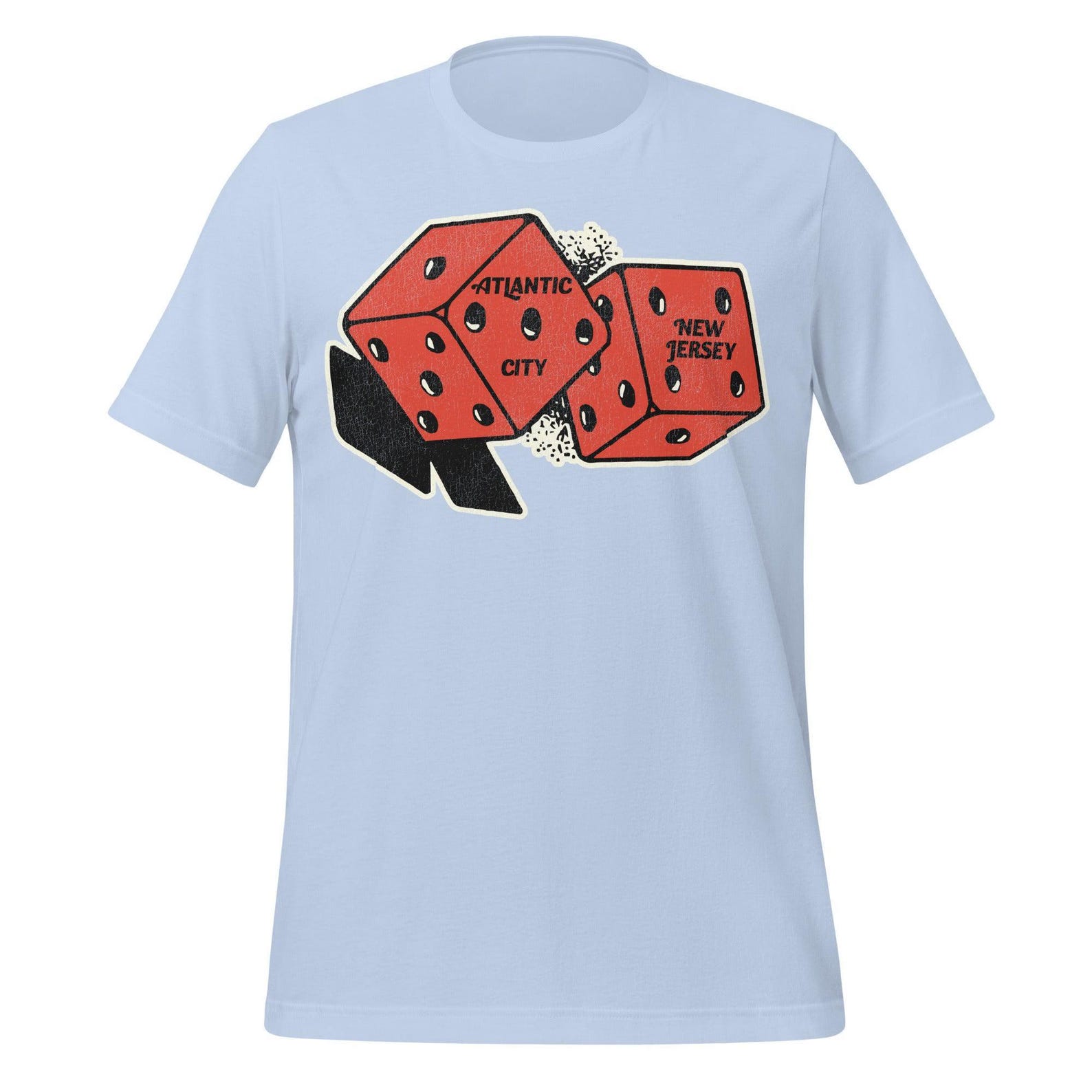 Atlantic City Dice T-Shirt: Retro New Jersey Tourist Souvenir XL