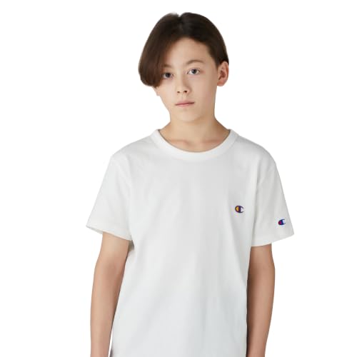 Champion Kids Unisex Cotton USA Short Sleeve T-Shirt Crew Neck Basic Embroidered Logo CK-Z301