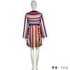 Wanda Maximoff Cosplay Dress, WandaVision Retro Striped Casual Dress for Halloween Cosplay Party