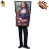 Halloween-Party-Show-Kostüme für Erwachsene, lustiges Parodie-Wandbild-Puppe-Kostüm, Mona-Lisa-Gemälde-Kapuze