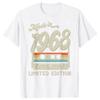 Made in 1968 Classic Limited Edition Birthday Cassette T-shirt Men's  Women's Harajuku Street Vintage Street Cotton Tee Tops