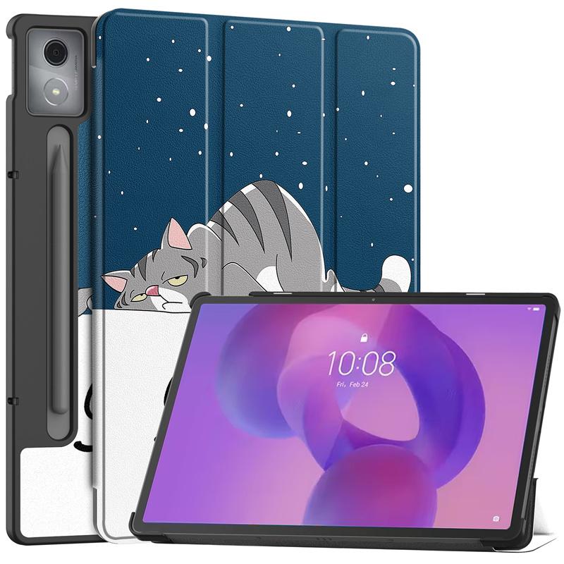 For Lenovo Idea Tab Pro Case 12.7" Smart Magnetic Leather Painted Cover For Lenovo Idea Tab Pro 12.7 2025 TB373FU Case Coque