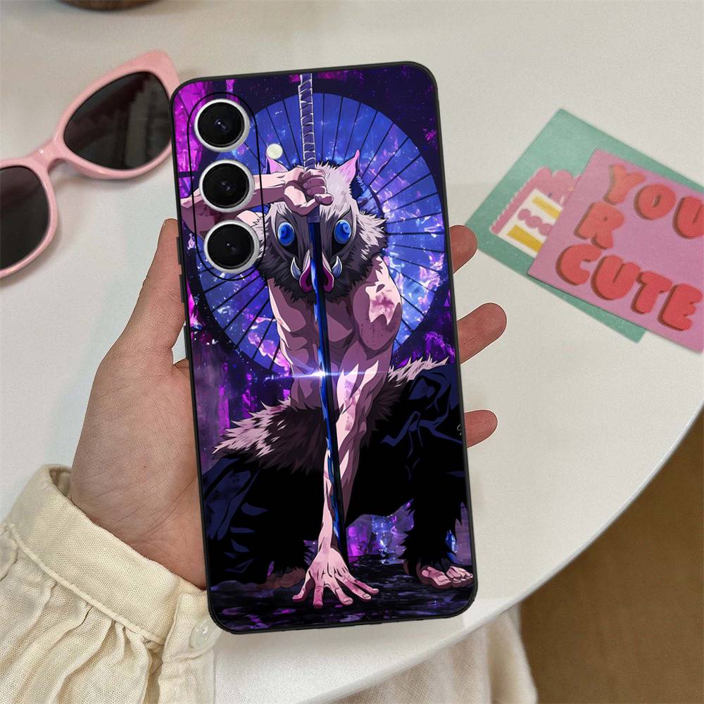 Anime Demon Slayer Phone Case For Samsung S 20 21 22 23 Lite Plus Ultra Clear Mobile Cover Funda
