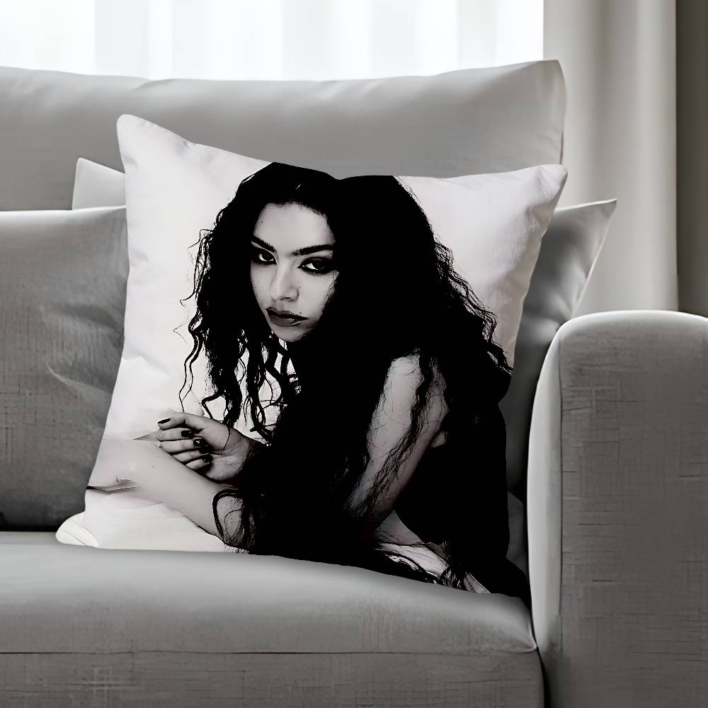 CCharli XXcx Singer Various Sizes Square Pillow Case For Car Home Bedchamber Decor Custom Valentine Gift