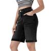 Womens High Waisted Jeans Stretchy Flared Straight Leg Loose Trendy Hem Denim Pants