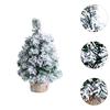 Snow Flocked Christmas Tree Small Artificial Christmas Tree Mini Desk Christmas Tree