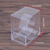 5 Pack Clear Square Watch Display Stands Plastic Storage Case With Dustproof Cover for Jewelry Bracelet Organizers