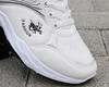 Men's Lightweight White Leather Waterproof Non-Slip Casual Work Sneakers for Autumn