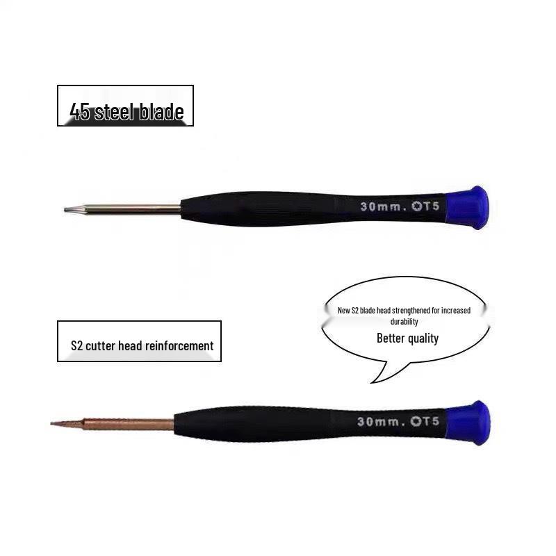 Hardened S2 Star Screwdriver Set for Mobile Phones & Computers (Bits T2-T6)