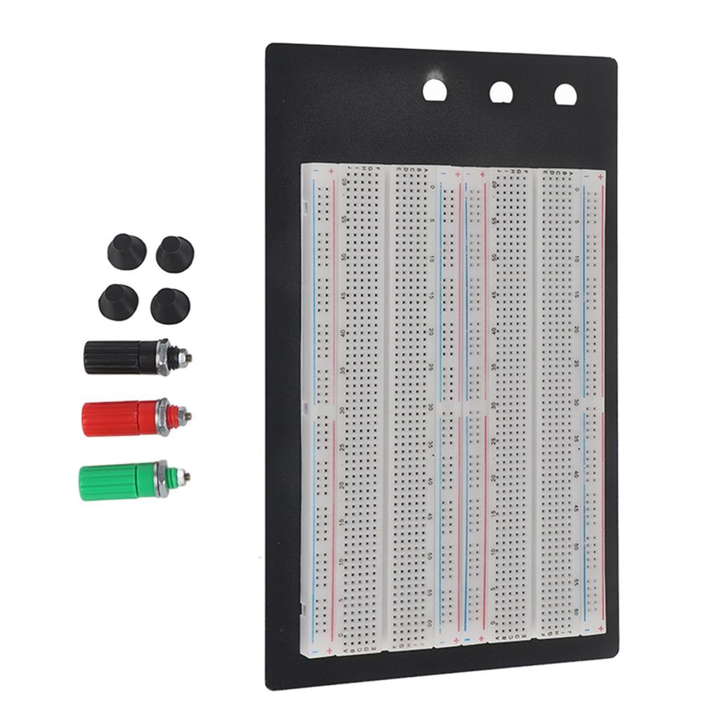 1660 Points Holes Plug In Breadboard Test Bed Free Solder Circuit Test