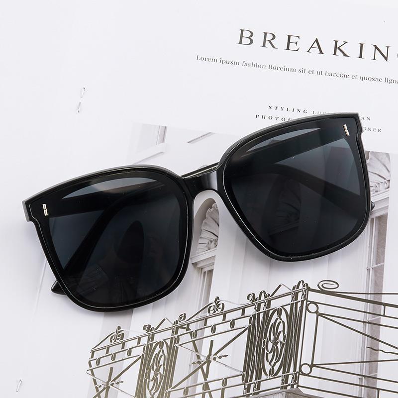 

Metal Vertical Lenses, Sunglasses, Square Lv Large Frame Sunglasses, Street Stall Glasses