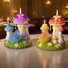 DM1285 DIY Mushroom Resin Silicone Mold Making 3D Gypsum Candle Holder Crystal Stone Molds for Home Concrete Ornaments