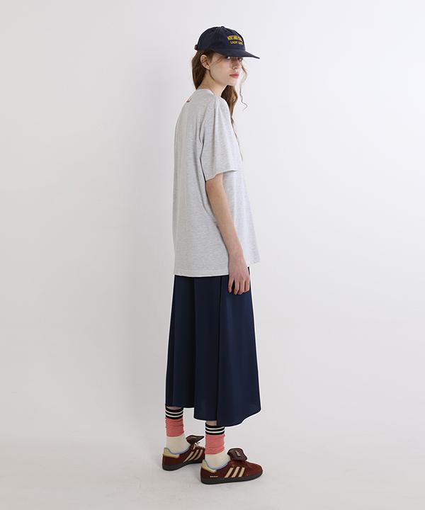 GREENBUTTER Needlework Logo Tee (L/Melange)
