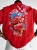 Japanese Koi Fish Cherry Blossom Pattern 3d Print Breath Quickdry Unisexs Largesize Tshirt Leisure Street Parentchild Clothing