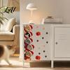 Cartoon Kitty Window Graphics Christmas Cat Door Sticker Cute Santa Hat Kittens Wall Decal Self Easy Peel And Stick Murals Adhesive Waterproof