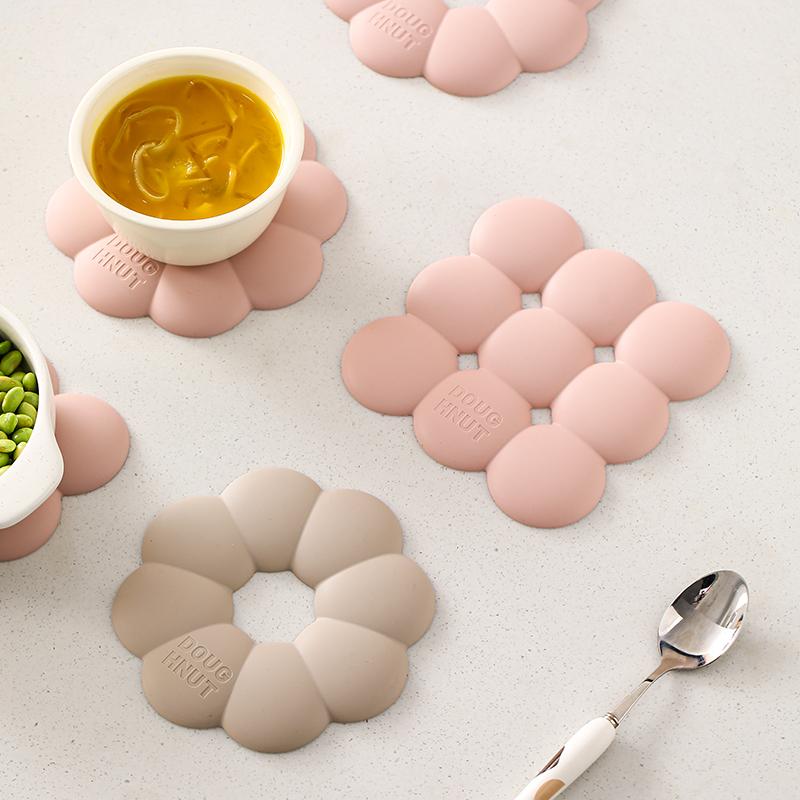 Pad Gros de Silicon pentru Izolare Termică, Suport pentru Vase, Covoraș de Masă, Covoraș Anti-opărire, Covoraș de Masă Rezistent la Temperaturi Înalte, Suport de Pahar Antiderapant