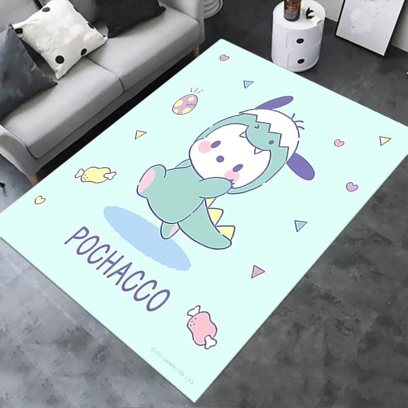 Office Rug Pochacco, Cute Anti-Slip Rug, Machine Washable for Living Room, Bedroom, Office, Multiple Sizes, Bedroom Mat, Decorative Mat, Durable Mat,