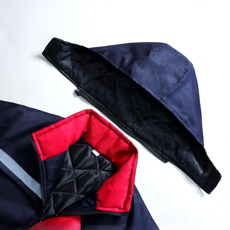 Winter Thick Cotton-padded Jacket Plus Velvet Labor Insurance Outdoor Padded Jacket Storage Cold-proof Work Clothes Loose Cotton-padded Tooling Jacket