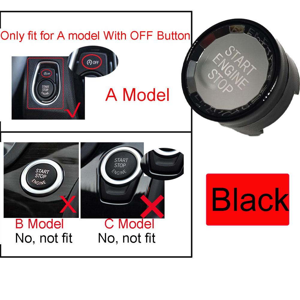 Buton de comutare a motorului de pornire și oprire cristal pentru BMW 1 2 3 4 5 6 7 X1 X5 X6 F22 F30 F10 F32 F01 F15 G30 G31 G11 G12 G01