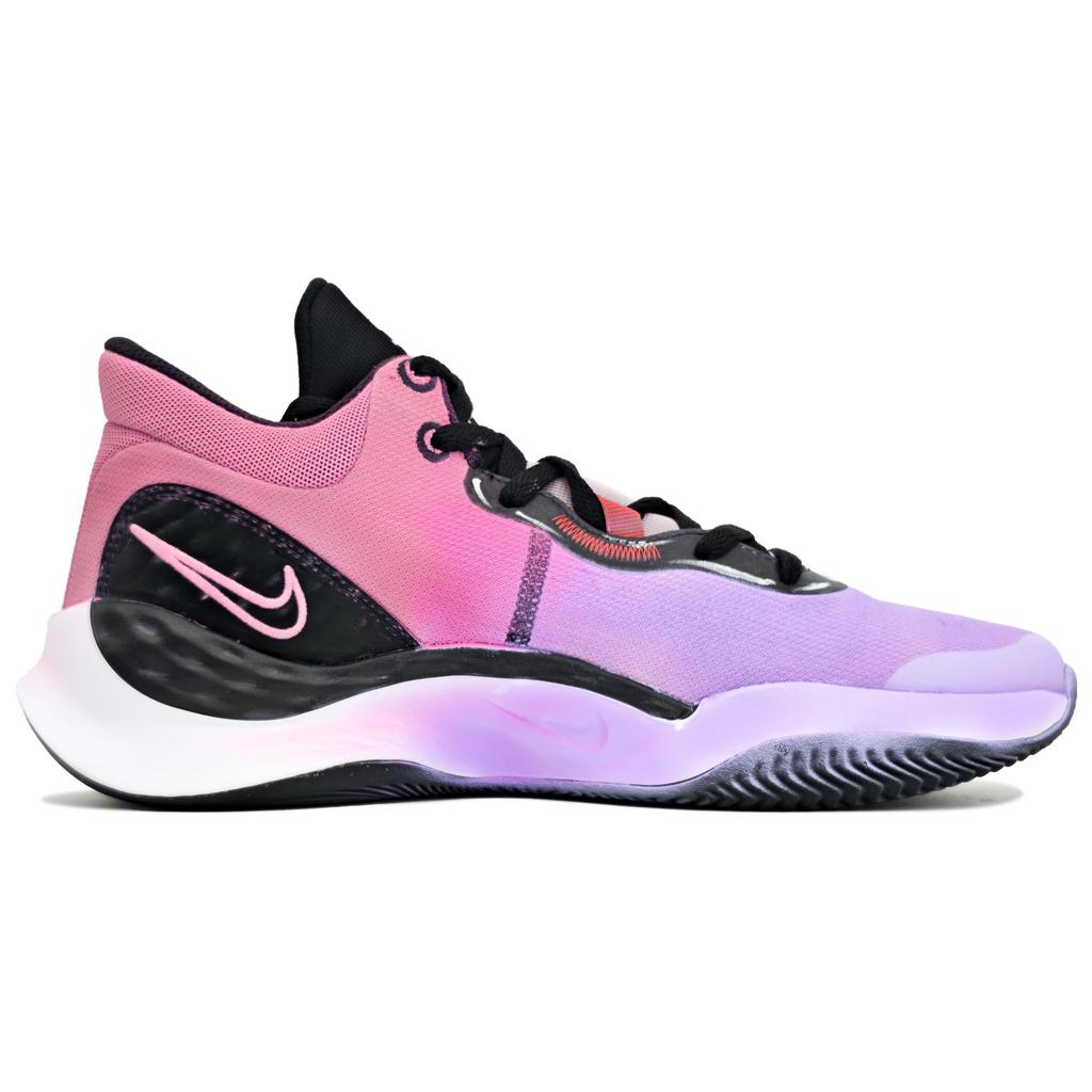 Nike Renew Elevate 3 Cushioning Low Top Basketball Shoes Unisex Purple Pink DD9304-500(Team16-)