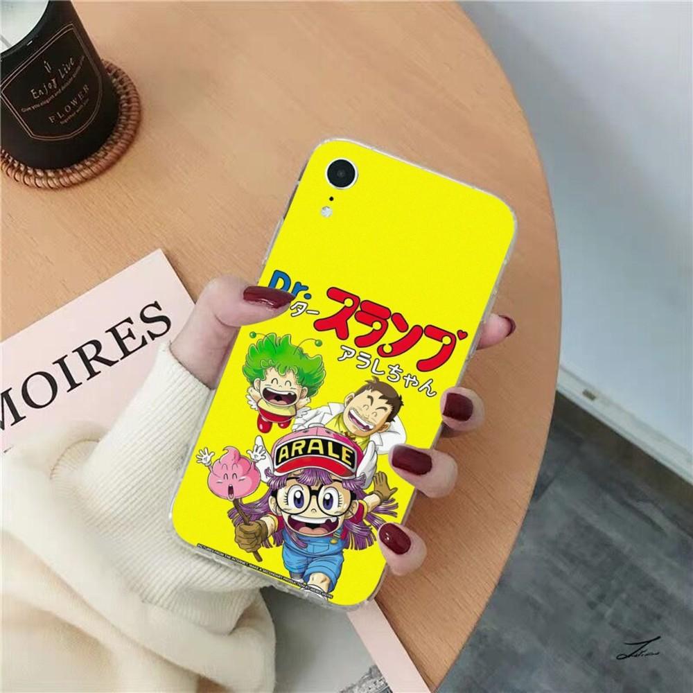 Cartoon Dr Slump Phone Case for iPhone 15 8 7 6 6S Plus X SE 2020 XR XS 14 11 12 13 Mini Pro Max Mobile Case