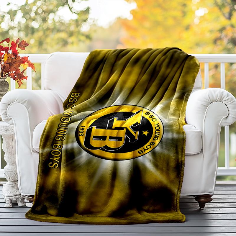 BSC YOUNG BOYS Flannel Blanket Soft All-Season Throw, Design for Camping, Car Travel, Hiking Sofa, Bed, Office Perfect Gift for Parties