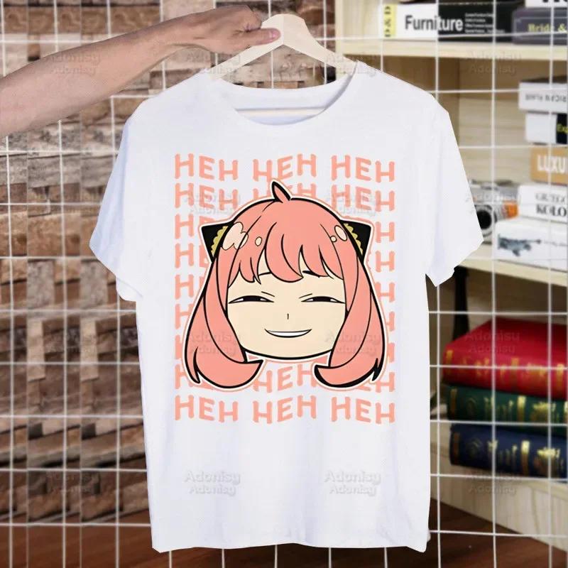 Spy X Family Spy Family Anya Smug Tshirt Men Shirt Harajaku Mens Casual Yor Forger Loid Forger Bond Forger Tee Short Sleeve Tops