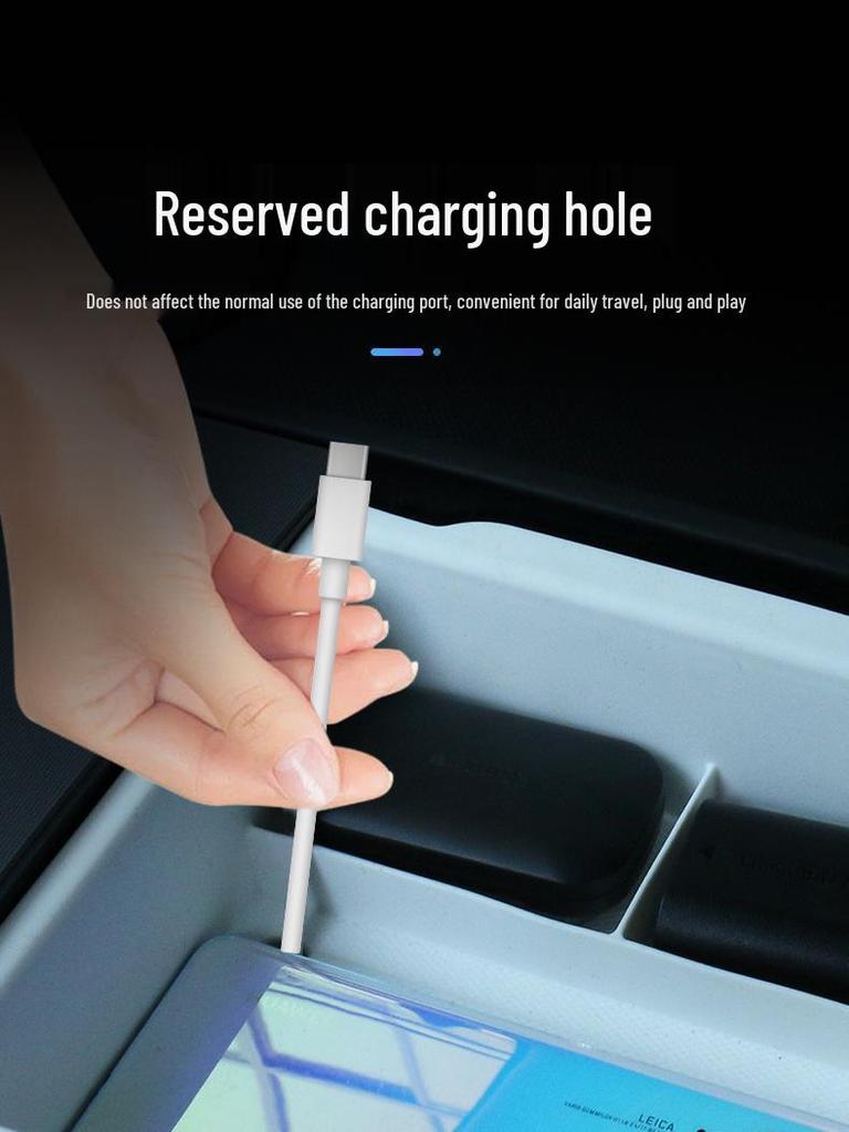 Tesla Model 3 Facelift Center Console Double-Layer Storage & Glasses Holder Accessories