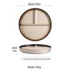 Creative Three-Compartment Ceramic Plate: Ideal for Single-Serving, Portion-Controlled Meals