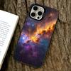 Minimalist Starry Sky Phone Case For iPhone 17,16,15,14,13,12,11 Plus,Pro Max,XS,Colored Silver Plated Inside Cover
