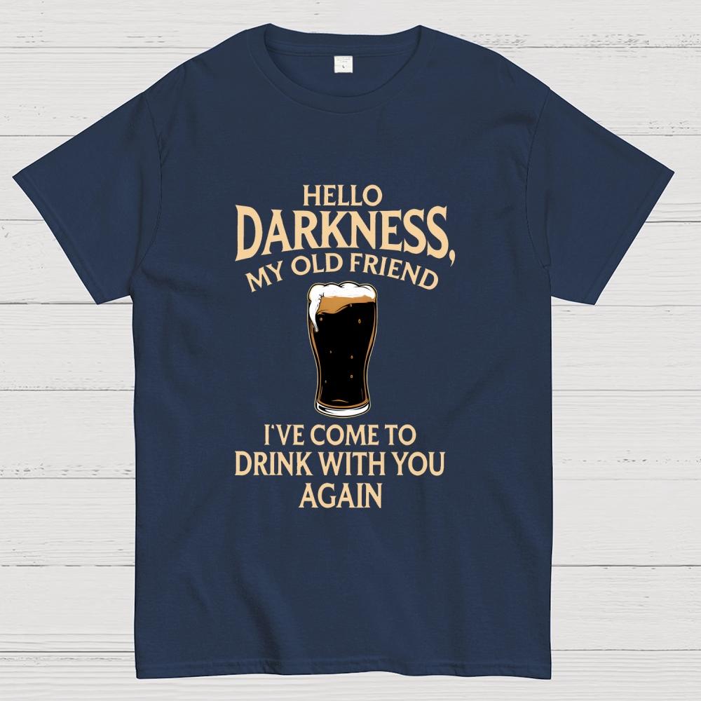 Hello Darkness Funny Cotton Summer Casual Cool Loose T-Shirt