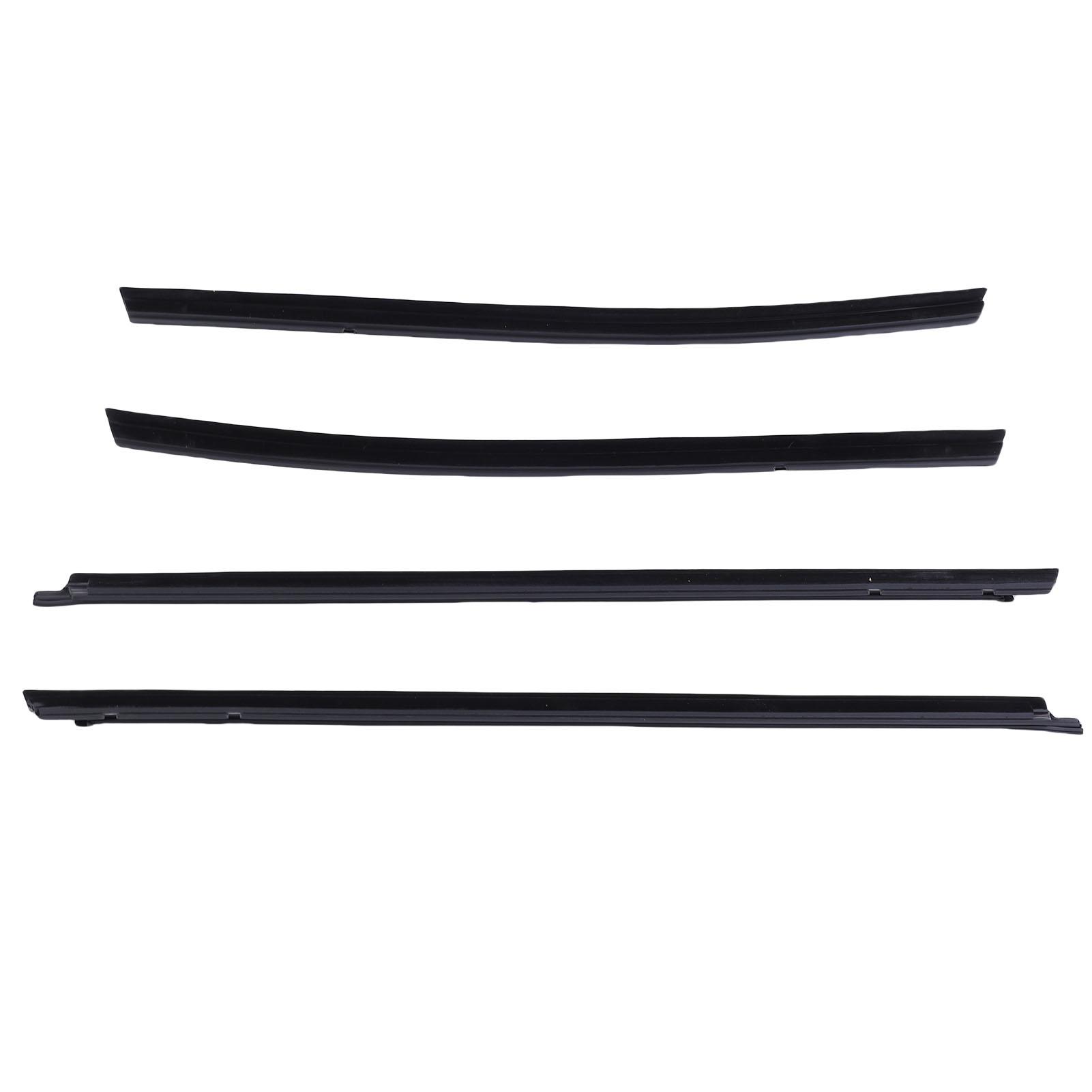 4Pcs Car Window   Strip Set Replacement for   Double Cab 2005-2015 68161-04050 Rubber Weather Proof Supplies