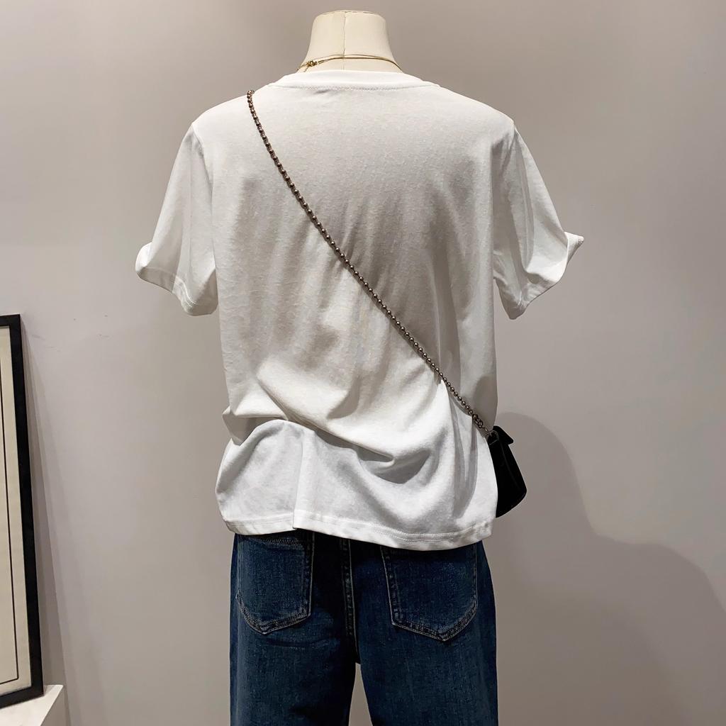 100% Cotton T-shirt Butterfly Graphic Print Women'S Vintage Casual Butterfly Printed T Shirt Round Neck Short Sleeve Top Tee