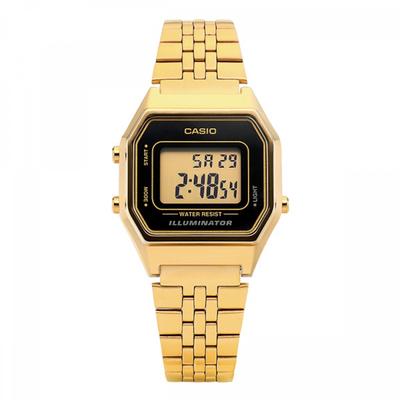 La680wga 1df  La680wga 1  Digital Square Vintage Retro Public Metal Watch