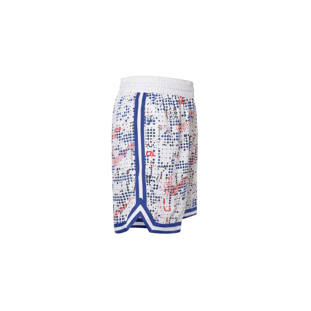 Nike Dri-Fit DNA All-Over Print Quick-Dry Sports Drawstring Mid-Rise Shorts Men Shorts White FZ0686100