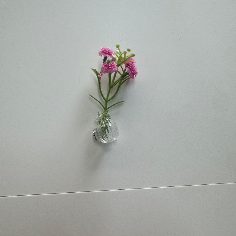 Mini Glass Bottle Flower Vase Fridge Magnets Big Small Sizes For Home Kitchen Diy Decoration Ornaments