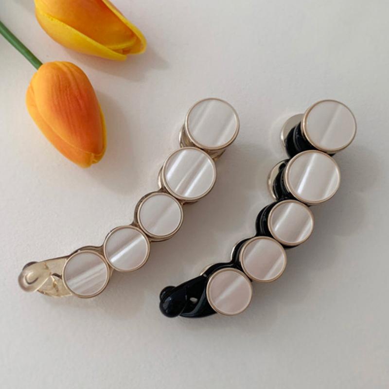 Banana Clip Vertical Clip Ponytail Hairpin For Women Girls Elegant Temperament One-Word Clip Headdress Simple Hairpin Gifts